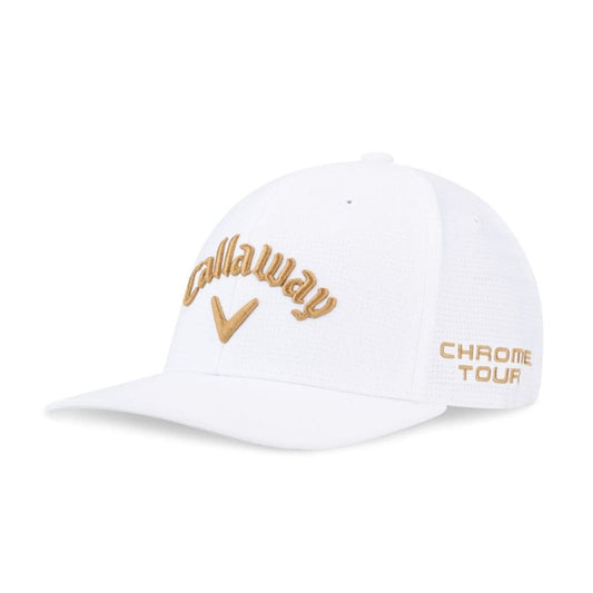 Callaway Elyte Tour Authentic Performance Pro Golf Cap 2025 - White / Gold White / Gold