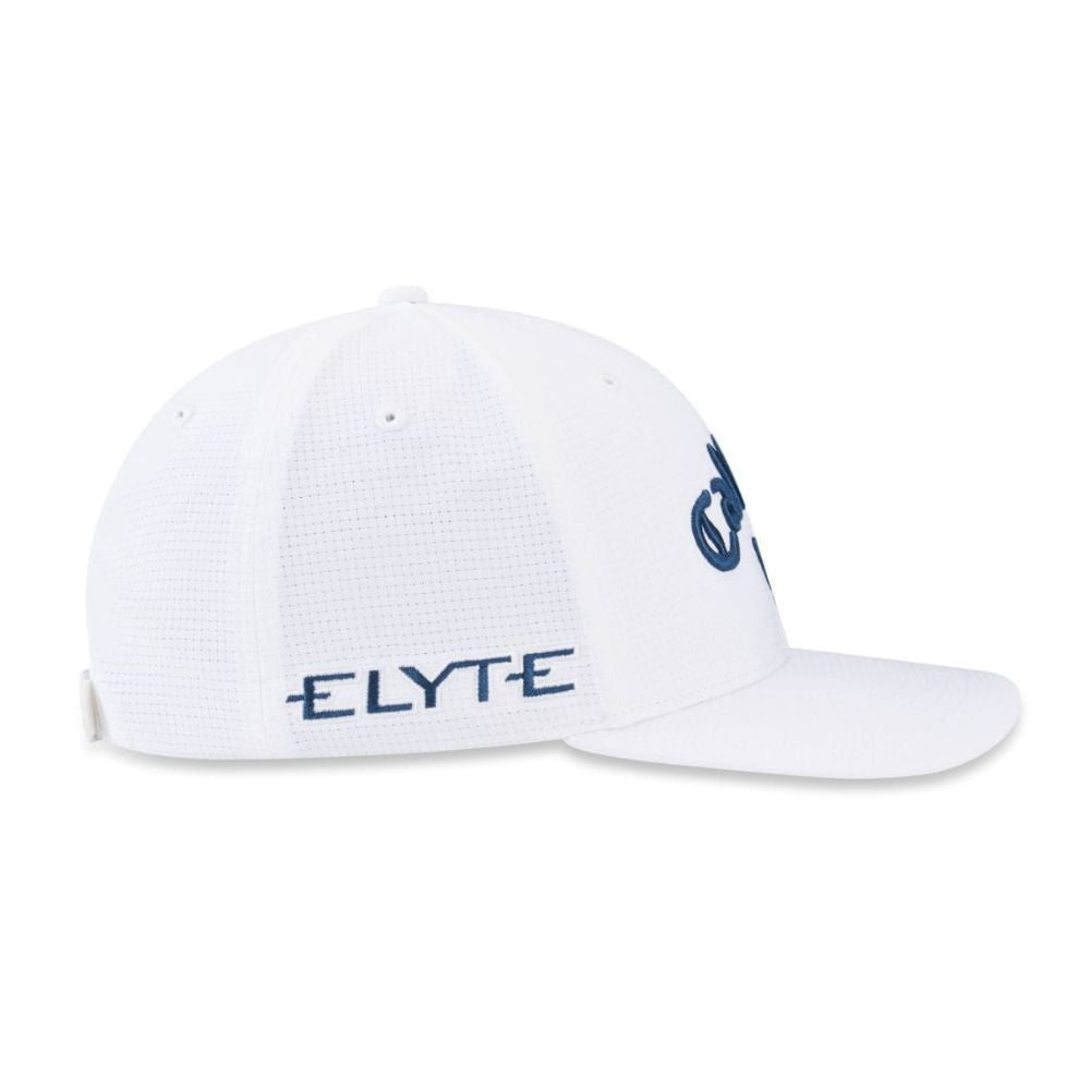 Callaway Elyte Tour Authentic Performance Pro Golf Cap 2025 - White / Navy