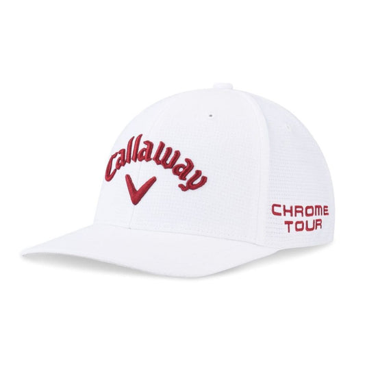 Callaway Elyte Tour Authentic Performance Pro Golf Cap 2025 - White / Red White / Red