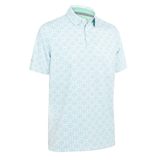 Callaway Foulard Mens Golf Polo Shirt 2025 - Neptune Green Neptune Green 313 S