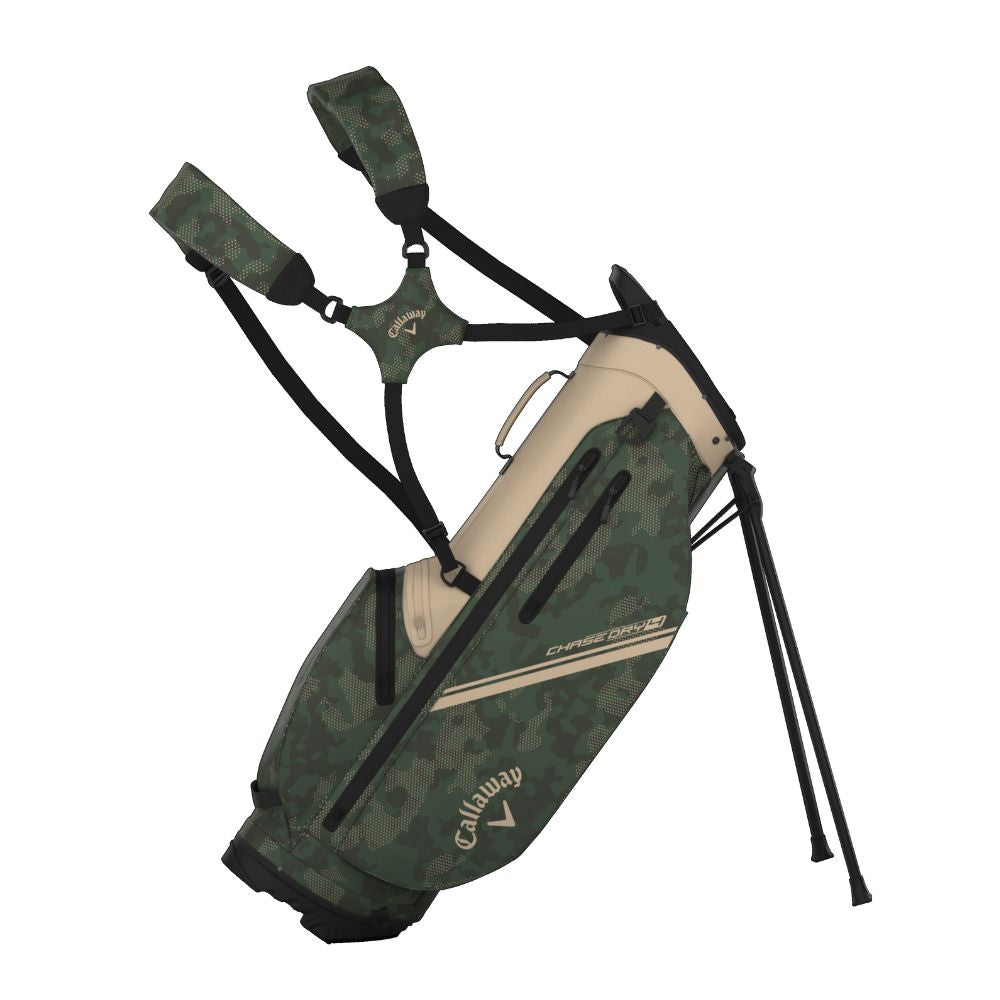 Callaway Golf Chase Dry Stand Bag 2026 - Tan / Green / Field