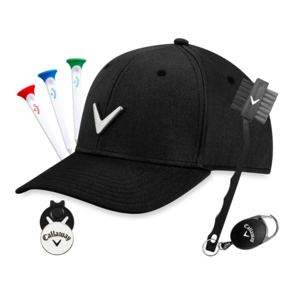 Callaway Golf Hat Gift Set - Black / Metal Icon Black / Metal Icon