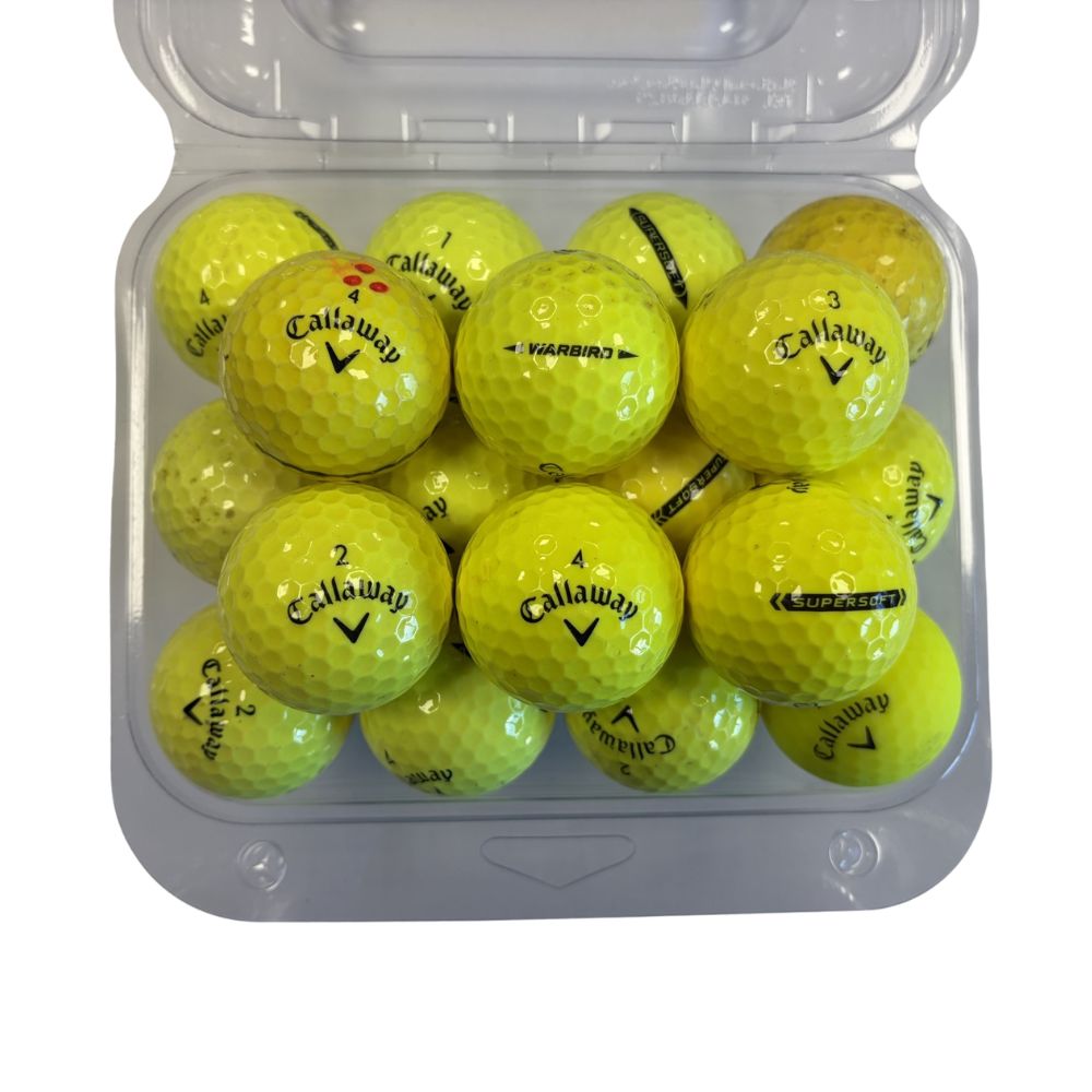 Callaway Grade C Recycled Golf Balls - 24 Pack - Yellow