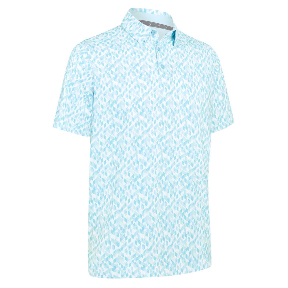 Callaway Kaleidoscope Chev Mens Golf Polo Shirt 2025 - Artic Paradise Artic Paradise 464 M