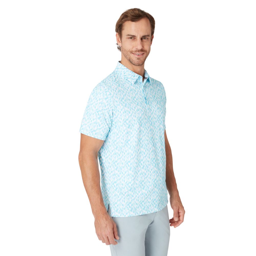 Callaway Kaleidoscope Chev Mens Golf Polo Shirt 2025 - Artic Paradise