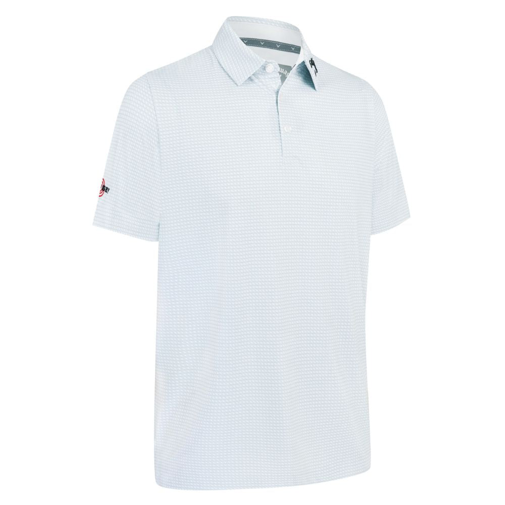 Callaway Odyssey Print Mens Golf Polo Shirt 2025 - Bright White Bright White 100 M