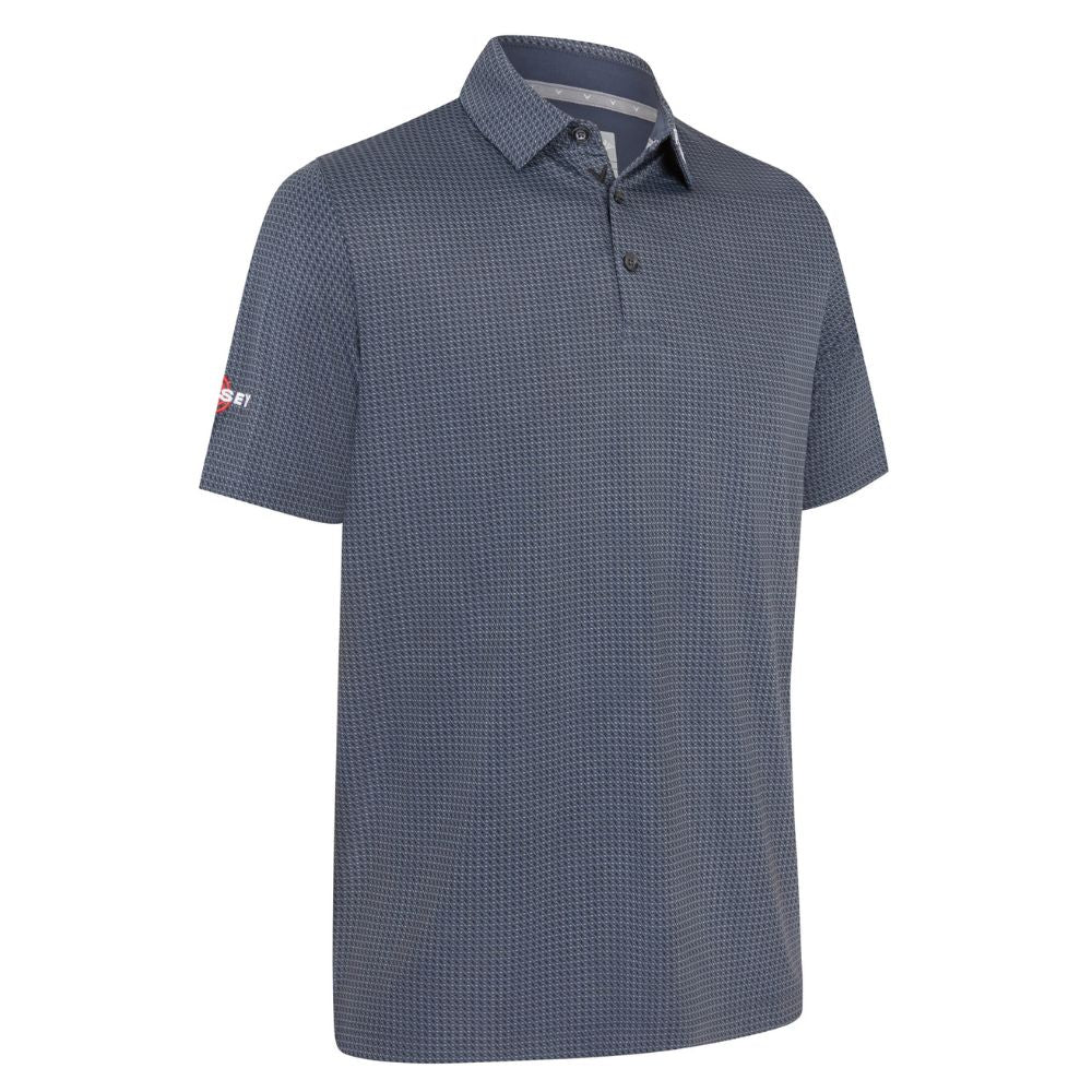 Callaway Odyssey Print Mens Golf Polo Shirt 2025 - Caviar Caviar 002 M