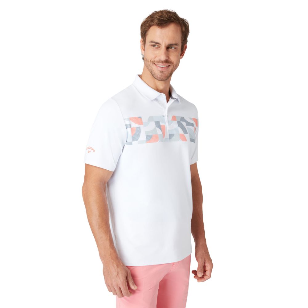 Callaway Optical 'C' Mens Golf Polo Shirt 2025 - Bright White