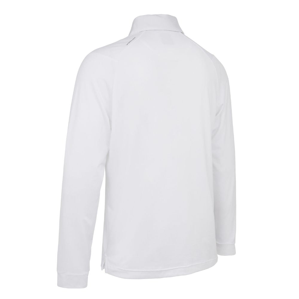 Callaway Performance Long Sleeve Mens Golf Polo Shirt 2025 CGKFC058 - Bright White