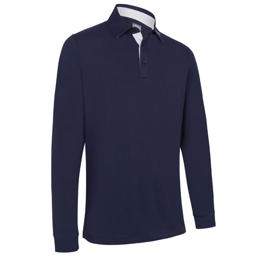 Callaway Performance Long Sleeve Mens Golf Polo Shirt 2025 CGKFC058 - Peacoat Peacoat 410 M