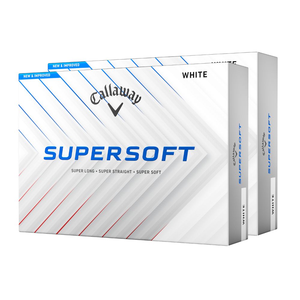 Callaway Supersoft White Golf Balls Double Dozen Pack White