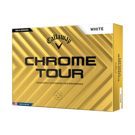 Callaway Golf Chrome Tour Golf Balls 2024 - White White  