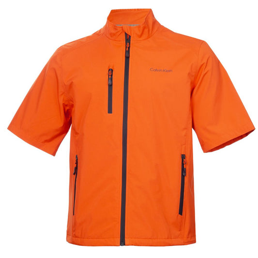 Calvin Klein Acres Short Sleeve Waterproof Golf Jacket 2026 - CKMS26166 - Mandarin Mandarin M