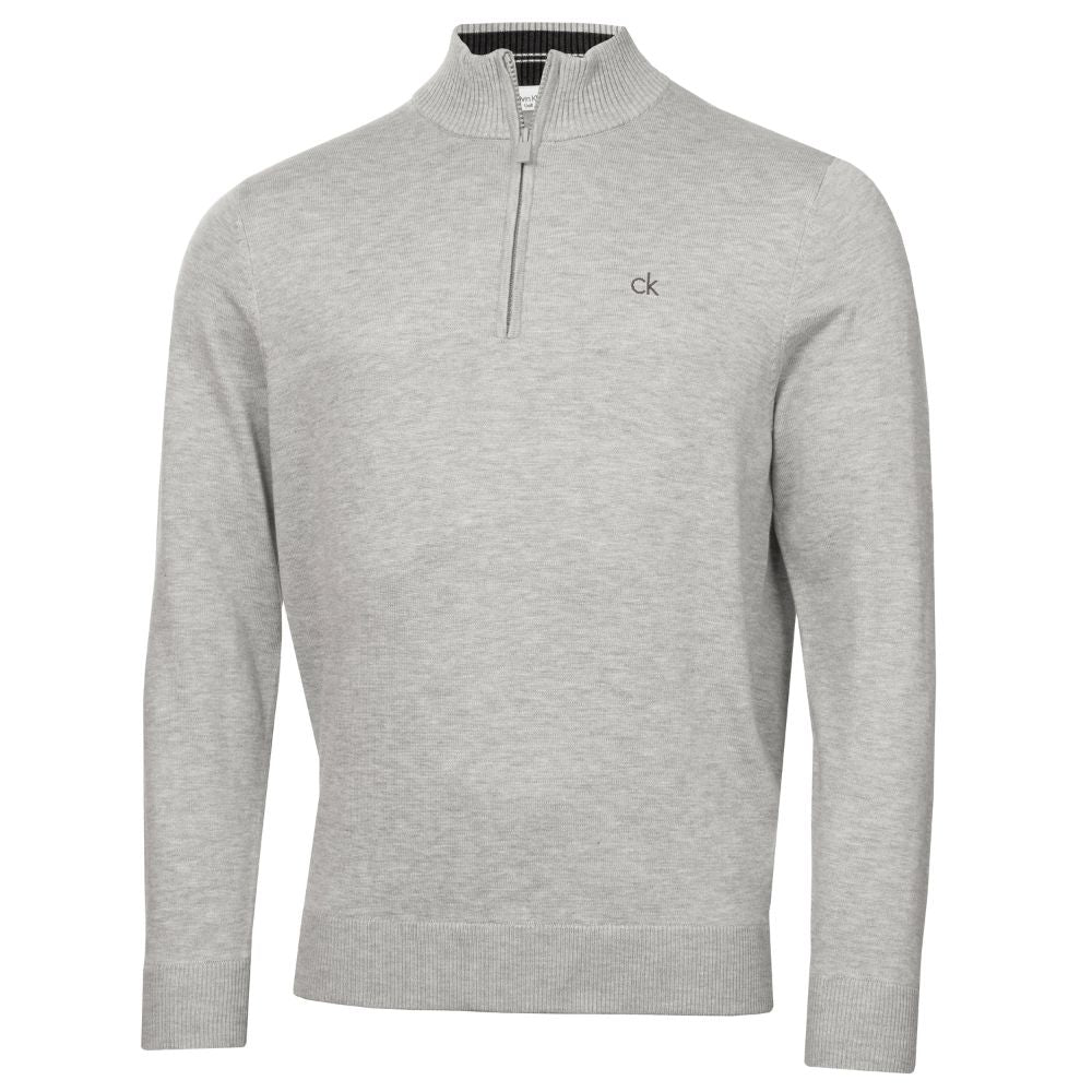 Calvin Klein Avenue 1/2 Zip Golf Top 2026 C10270 -Silver Marl Silver Marl M