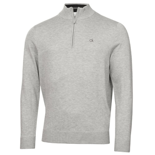 Calvin Klein Avenue 1/2 Zip Golf Top 2026 C10270 -Silver Marl Silver Marl M