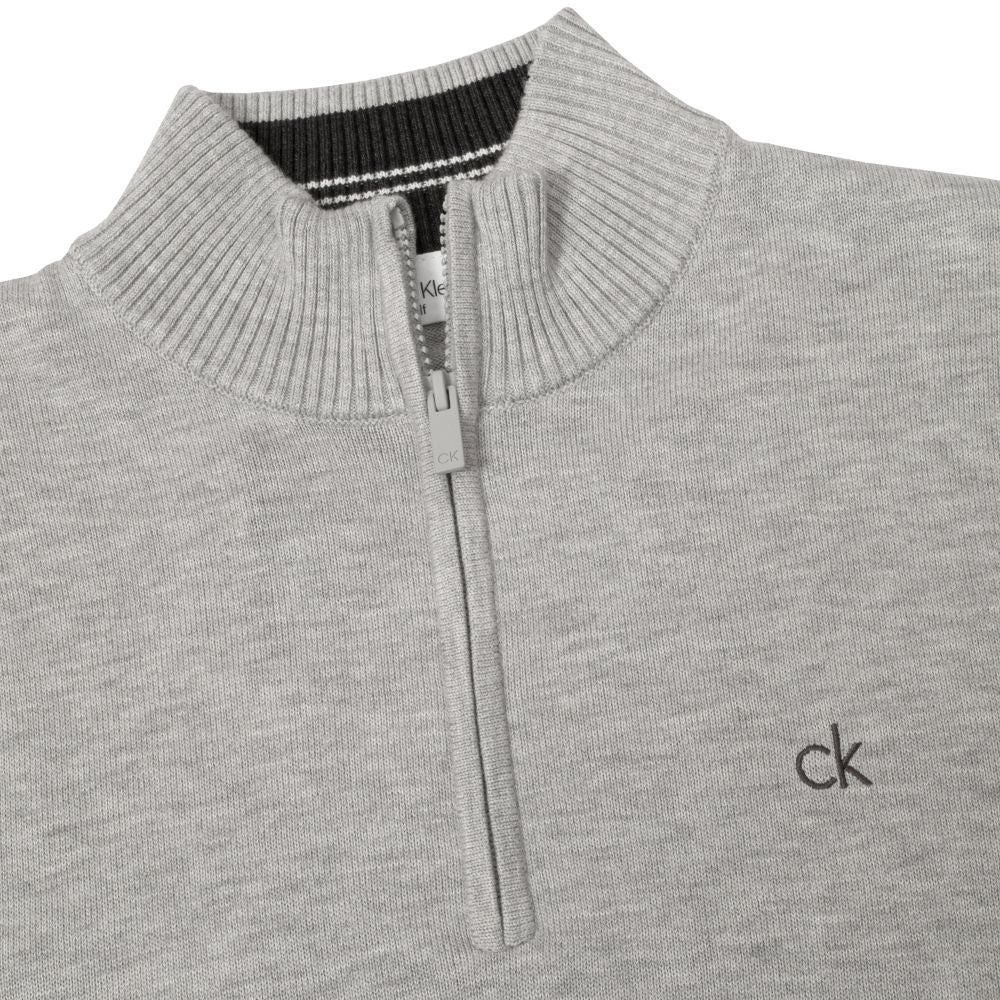 Calvin Klein Avenue 1/2 Zip Golf Top 2026 C10270 -Silver Marl