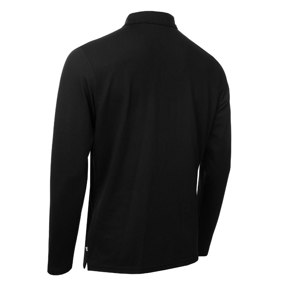 Calvin Klein Bayard Long Sleeve Golf Polo Shirt 2025 - Black