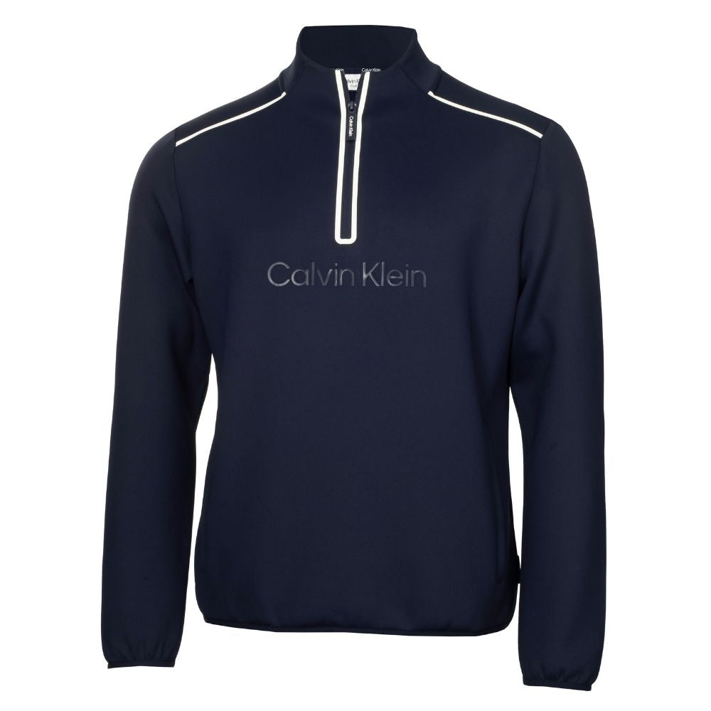 Calvin Klein Brookhill Technical 1/2 Zip Golf Top 2026 - CKMS26161 - Navy Navy M