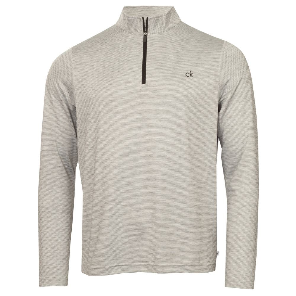 Calvin Klein Cruise 1/4 Zip Golf Top 2026 - C10269 - Silver Marl Silver Marl S