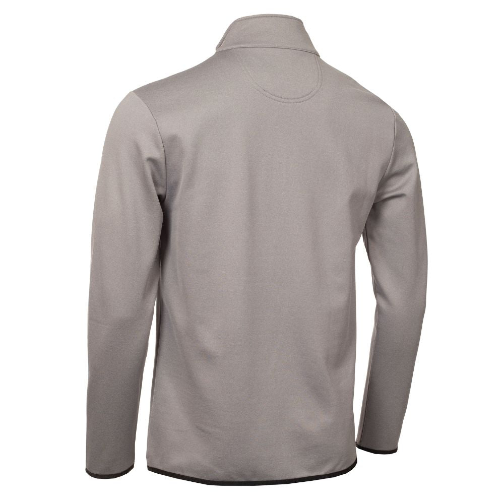 Calvin Klein Delta 1/2 Zip Mid Layer Golf Pullover Top - Silver Marl