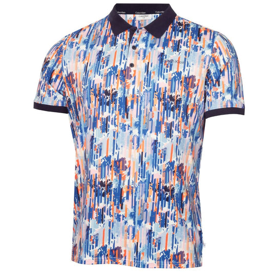 Calvin Klein Glitch Print Golf Polo 2026 - CKMS26147 Glitch Print M