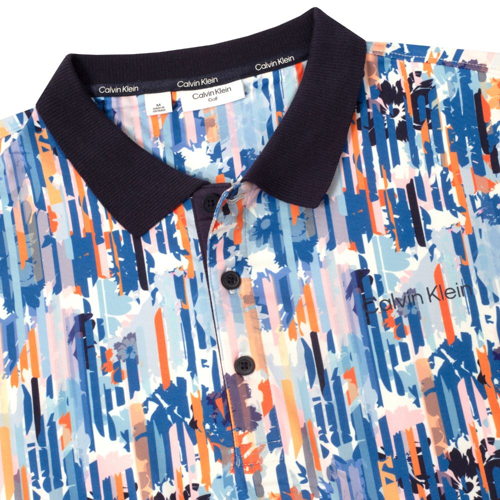 Calvin Klein Glitch Print Golf Polo 2026 - CKMS26147