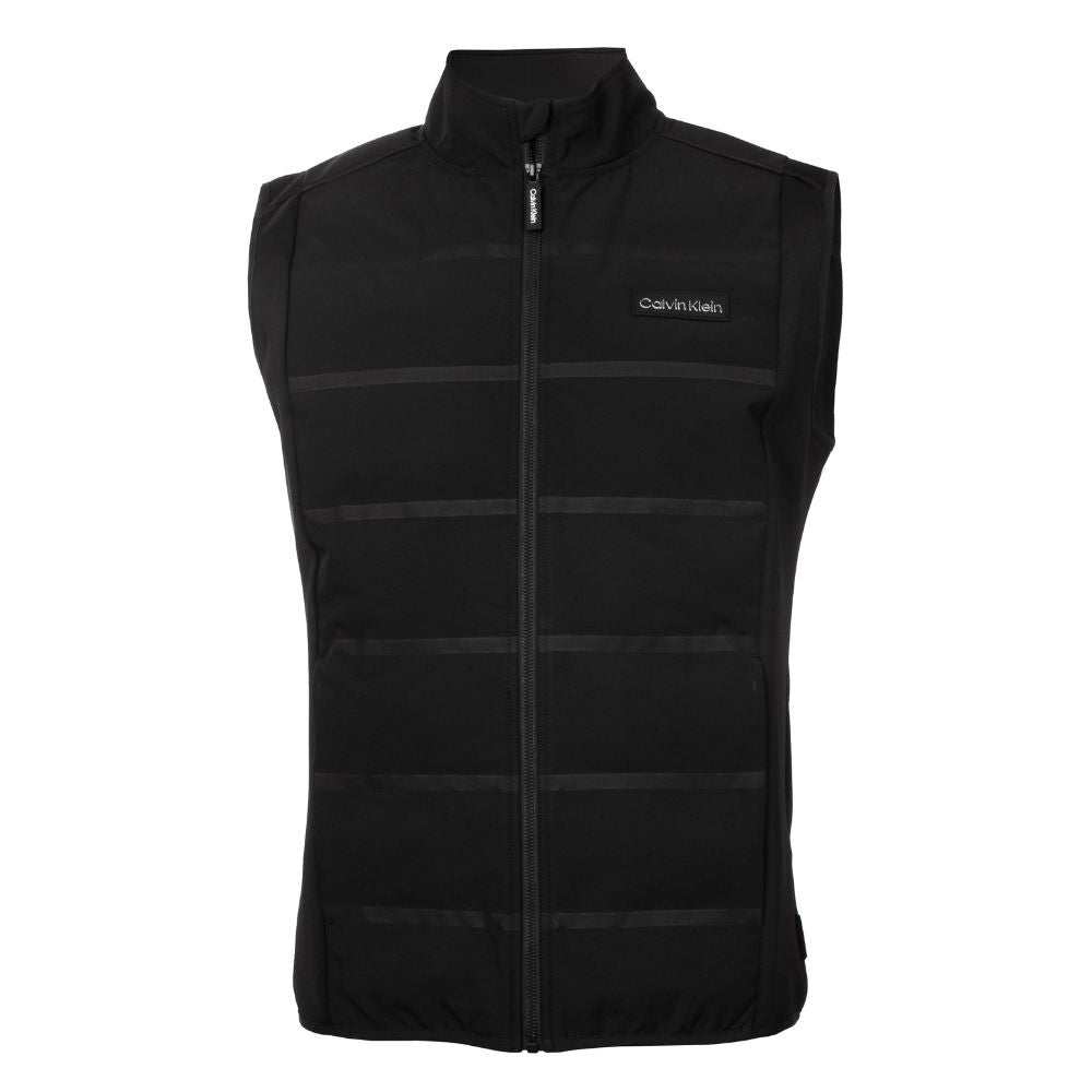 Calvin Klein Houston Hybrid Full Zip Golf Gilet - Black Black M
