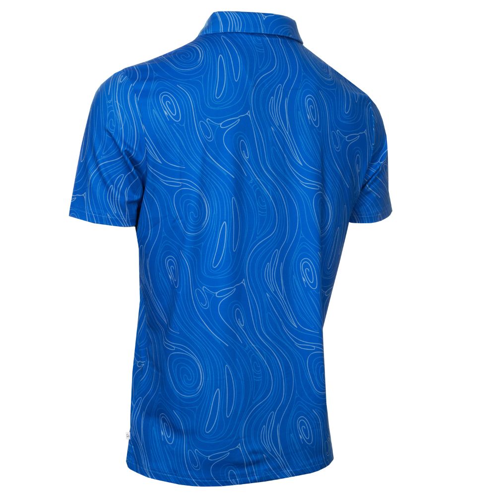 Calvin Klein Marble Print Golf Polo 2026 - CKMS26157 - Sapphire