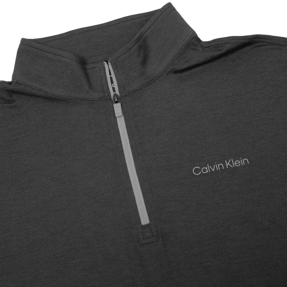 Calvin Klein Newport 1/2 Zip Pullover Golf Top 2025 - Charcoal Marl