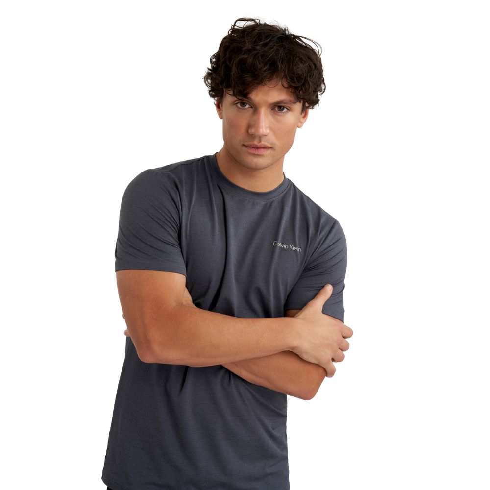 Calvin Klein Newport Golf T Shirt 2025 - Charcoal Marl