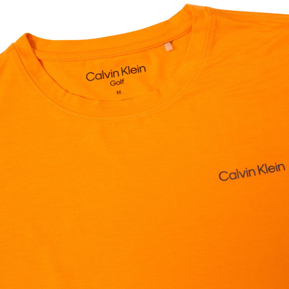 Calvin Klein Newport Golf T Shirt 2025 - Sun Flare Marl