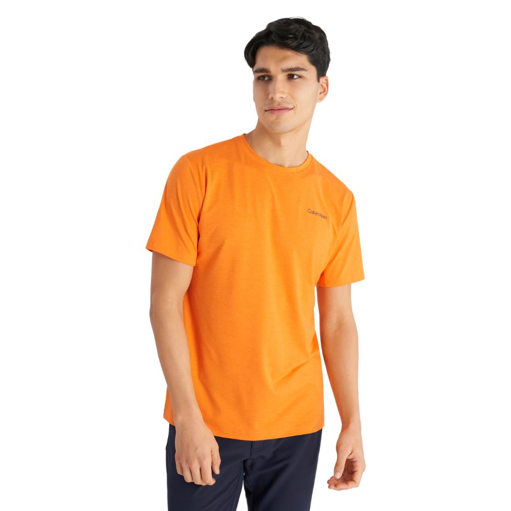 Calvin Klein Newport Golf T Shirt 2025 - Sun Flare Marl