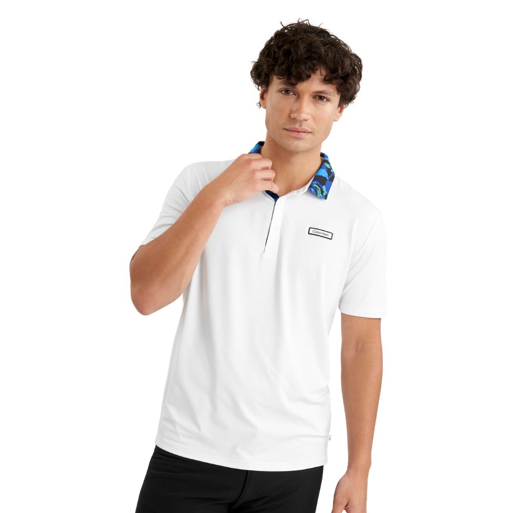 Calvin Klein Seabury Golf Polo Shirt 2025 - White