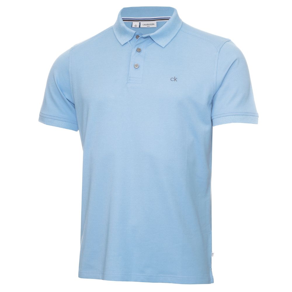 Calvin Klein Campus Mens Golf Polo Shirt C9429 Sky Blue S 