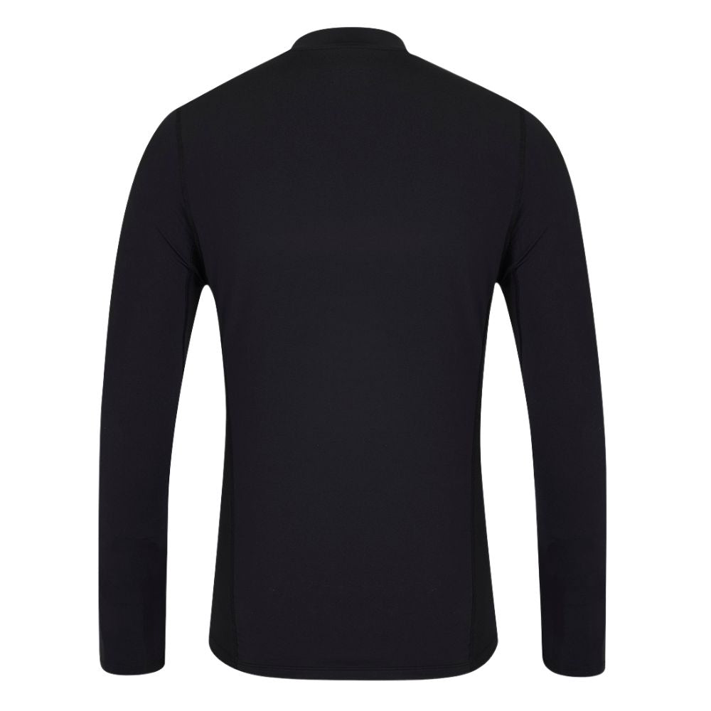 Castore Club Thermal Long Sleeve Mens Golf Mock Neck Top 2025 - Black / Alloy