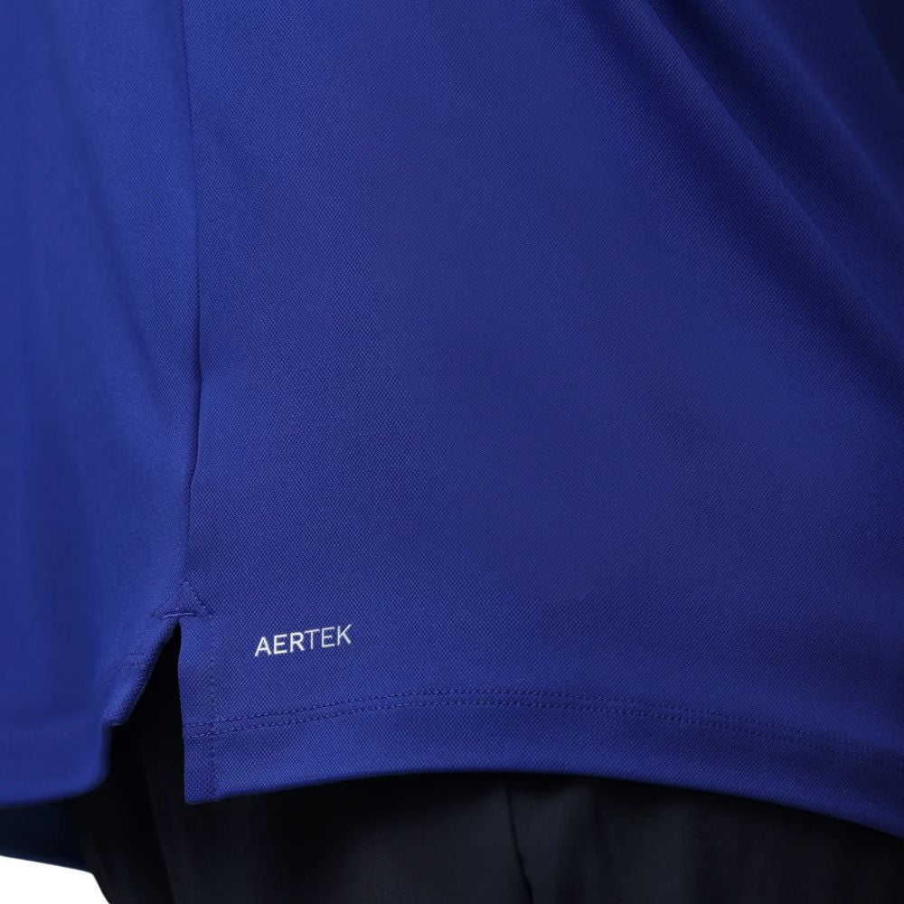 Castore Essential Short Sleeve Golf Polo - Azure Blue / White