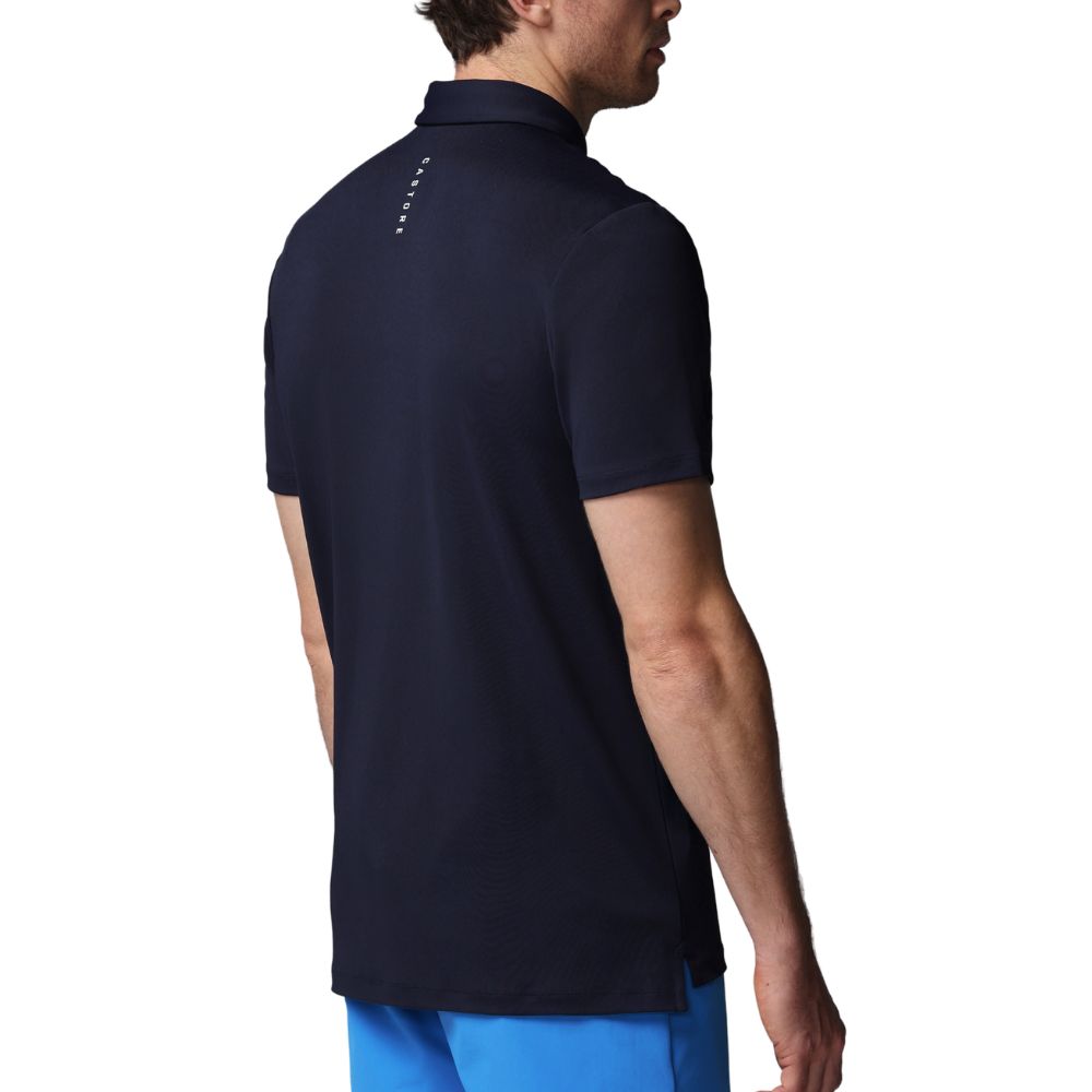 Castore Essential Short Sleeve Golf Polo - Navy / Alloy