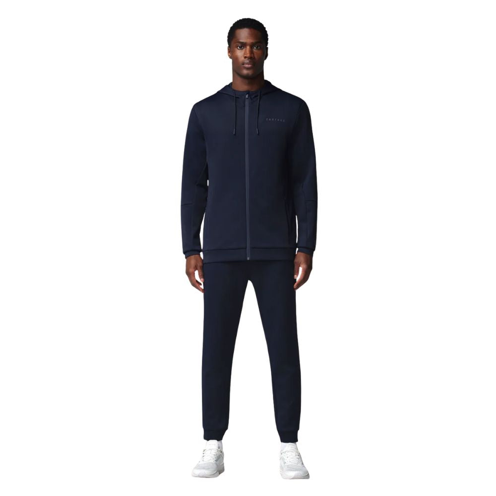 Castore Flex Long Sleeve Full Zip Golf Hoodie - Navy / Pewter