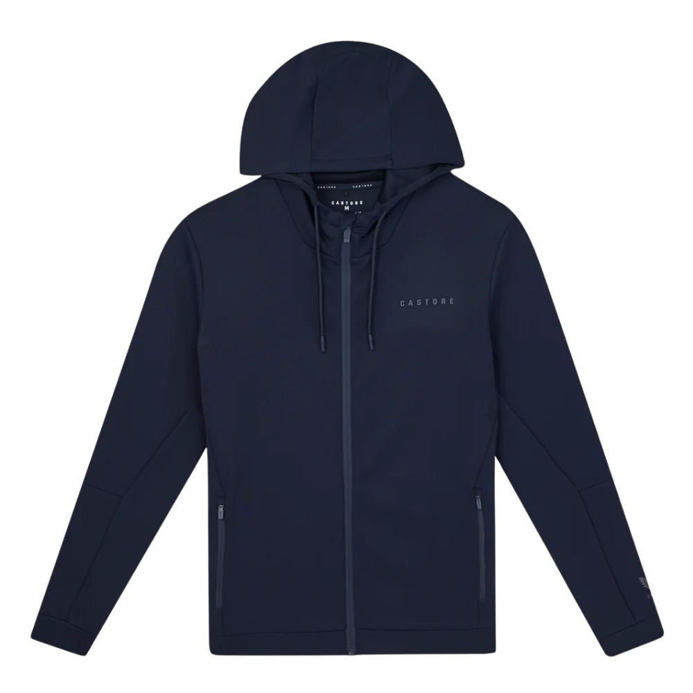 Castore Flex Long Sleeve Full Zip Golf Hoodie - Navy / Pewter Navy / Pewter M