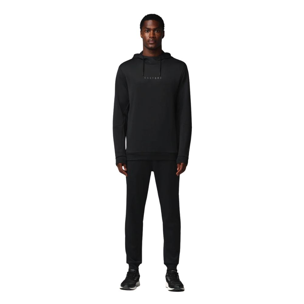 Castore Flex Long Sleeve Golf Hoodie - Black / Gunmetal