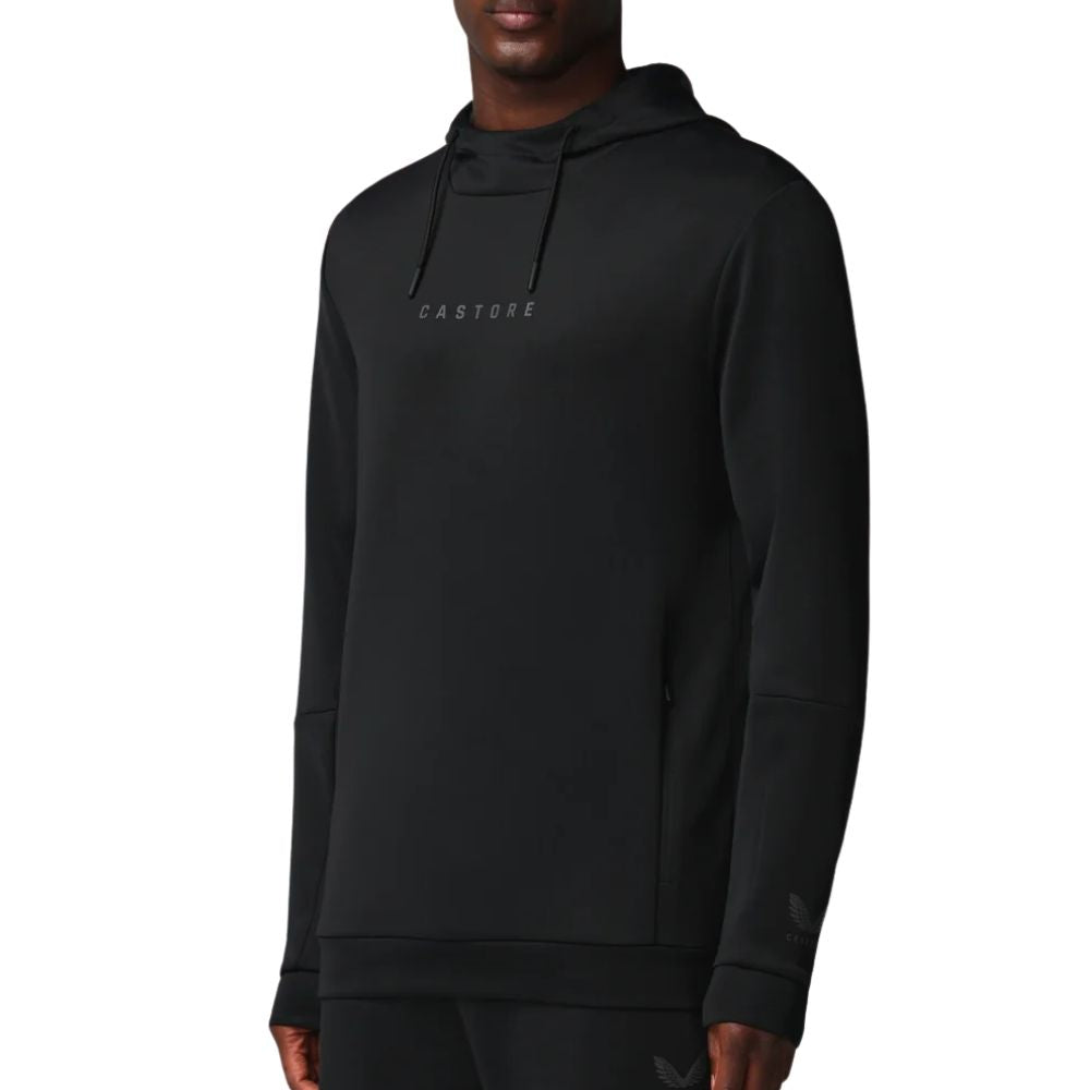 Castore Flex Long Sleeve Golf Hoodie - Black / Gunmetal