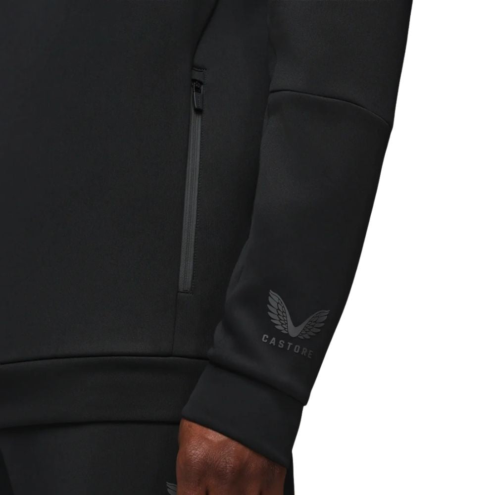 Castore Flex Long Sleeve Golf Hoodie - Black / Gunmetal