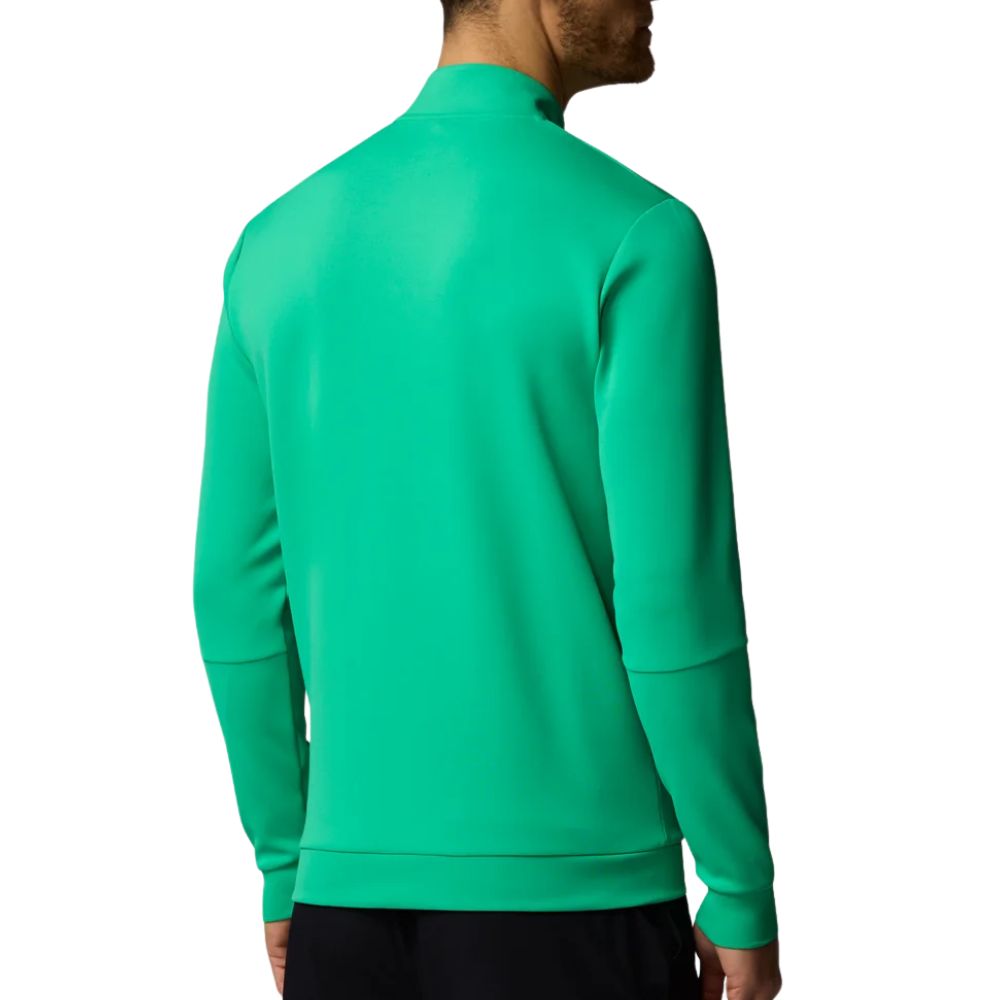 Castore Flex Long Sleeve Golf Quarter Zip Sweatshirt - Green / White