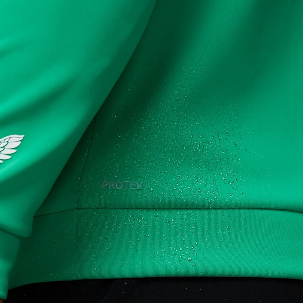 Castore Flex Long Sleeve Golf Quarter Zip Sweatshirt - Green / White