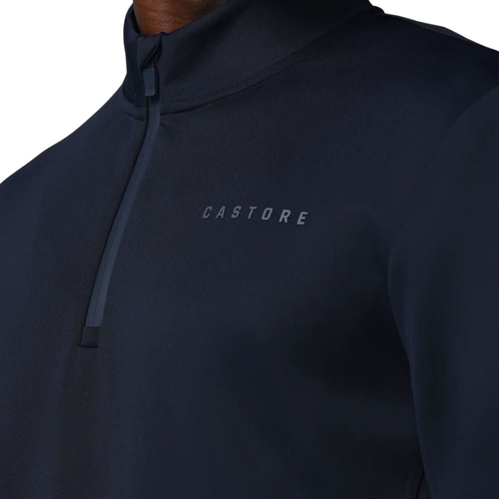 Castore Flex Long Sleeve Golf Quarter Zip Sweatshirt - Navy / Pewter