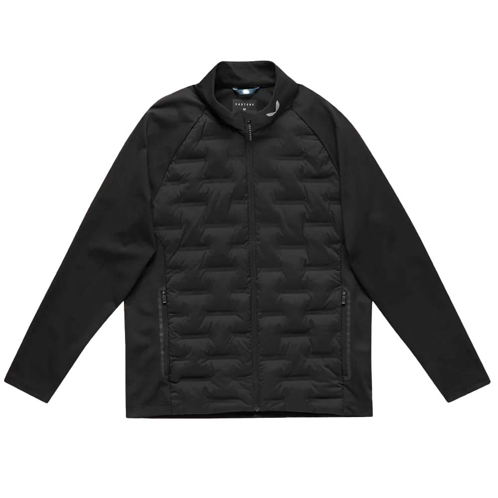 Castore Pinnacle Mens Hybrid Golf Jacket 2025 - Black / Mid Grey