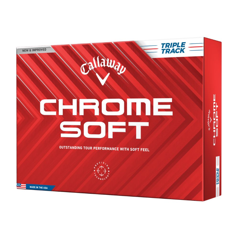 Callaway Golf Chrome Soft Triple Track Golf Balls 2024 - White 4 for 3 Offer   