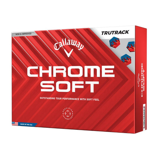 Callaway Golf Chrome Soft Golf Balls TruTrack - White White