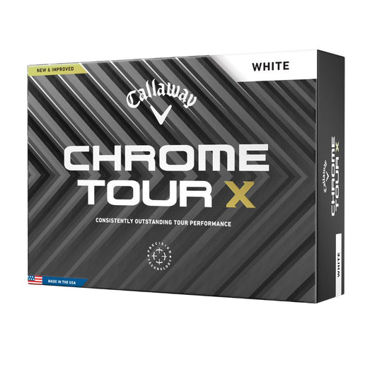 Callaway Golf Chrome Tour X Golf Balls 2024 - White White  