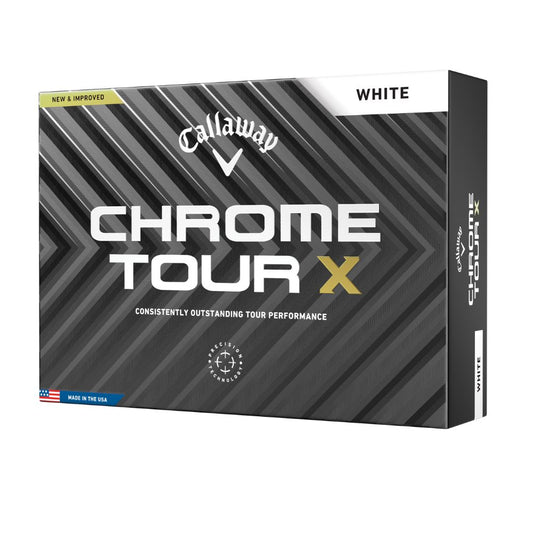Callaway Golf Chrome Tour X Golf Balls - White White